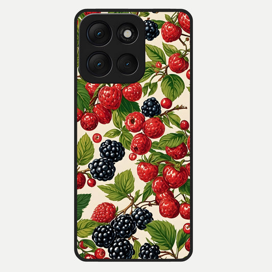  Mixed Berry Collage Glass Case For Moto G86 Power back cover – full design glossy printed glass finish