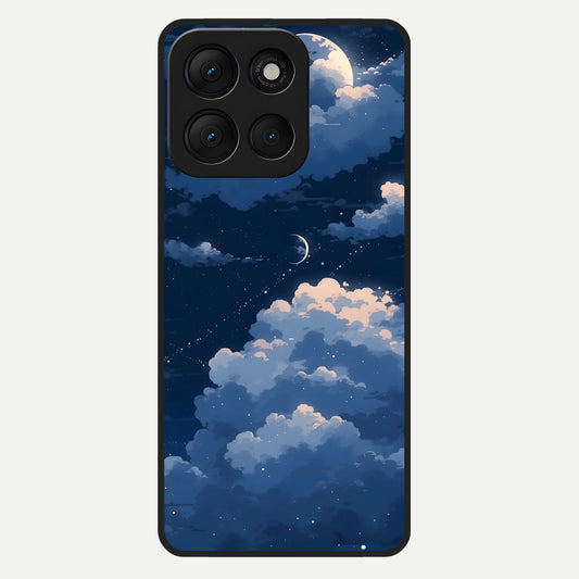  Moon Dream Haze Glass Case For Moto G86 Power back cover – full design glossy printed glass finish