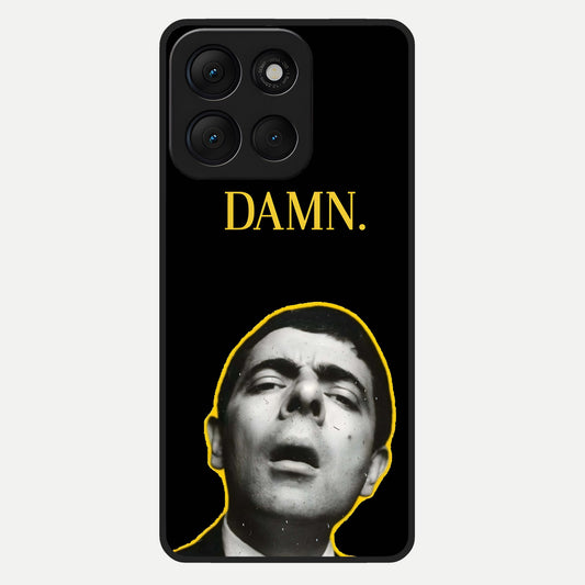  Mr Bean Damn Glass Case For Moto G86 Power back cover – full design glossy printed glass finish