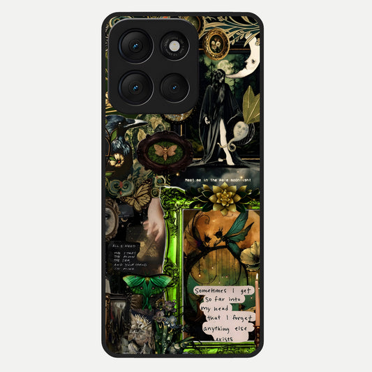  Mystic Woods Secret Glass Case For Moto G86 Power back cover – full design glossy printed glass finish