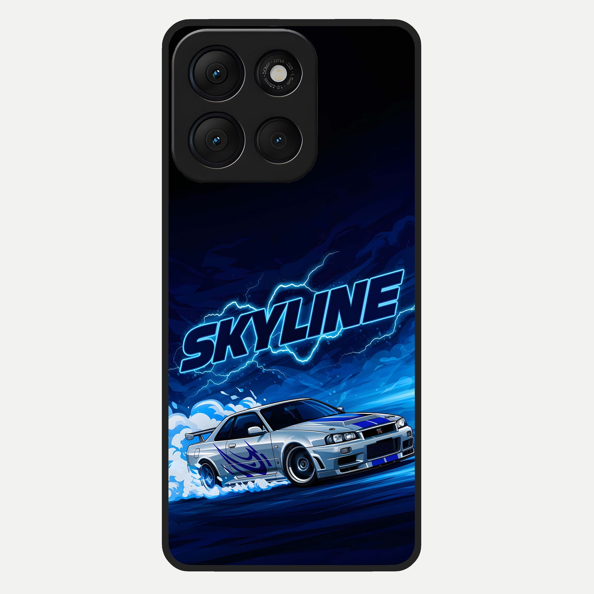  Neon Drift Beast Glass Case For Moto G86 Power back cover – full design glossy printed glass finish