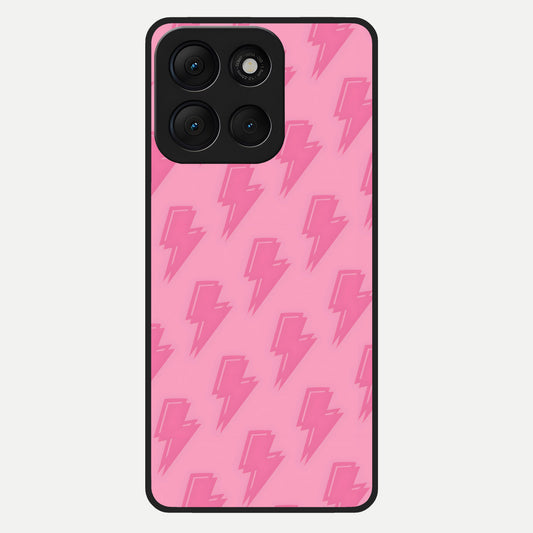  Pink Moo Magic Glass Case For Moto G86 Power back cover – full design glossy printed glass finish