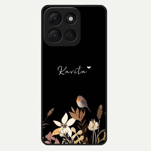  Quiet Garden Tune Custom Name Glass Case For Moto G86 Power back cover – full design glossy printed glass finish