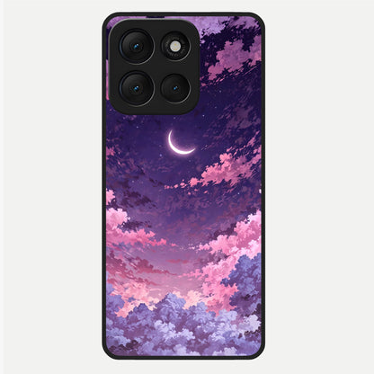  Sky Drift Clouds Glass Case For Moto G86 Power back cover – full design glossy printed glass finish