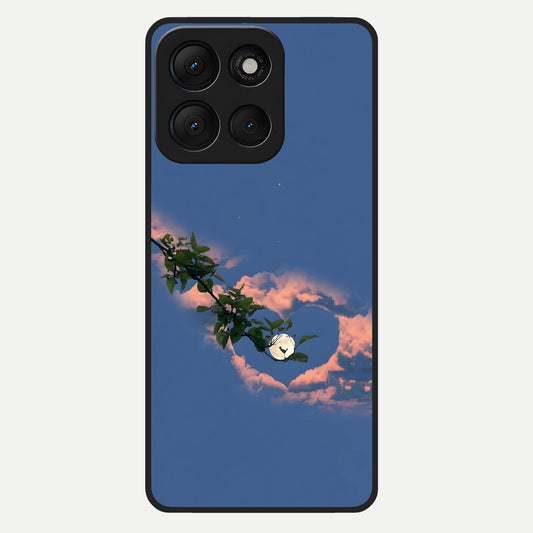  Sky Under Tree Glass Case For Moto G86 Power back cover – full design glossy printed glass finish