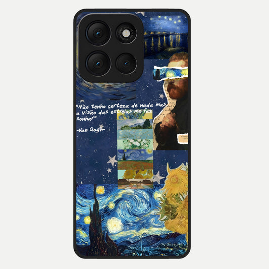  Starry Dream Vision Glass Case For Moto G86 Power back cover – full design glossy printed glass finish