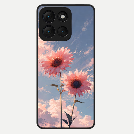  Sun Moon Balance Glass Case For Moto G86 Power back cover – full design glossy printed glass finish