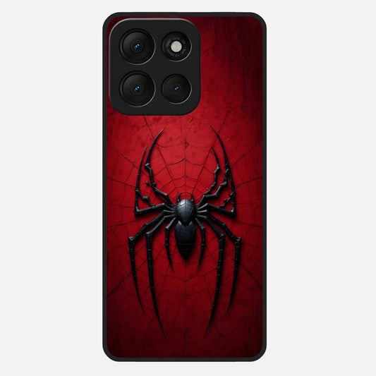  Superhero Web Emblem Glass Case For Moto G86 Power back cover – full design glossy printed glass finish