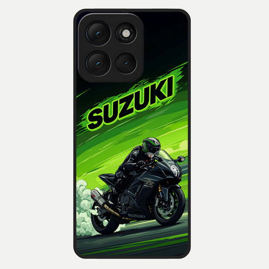 Suzuki Speed Beast Glass Case For Moto G86 Power back cover – full design glossy printed glass finish