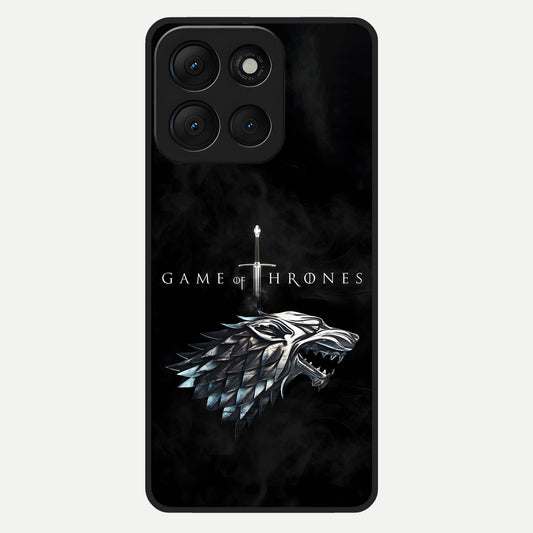  Throne Wolf Legacy Glass Case For Moto G86 Power back cover – full design glossy printed glass finish