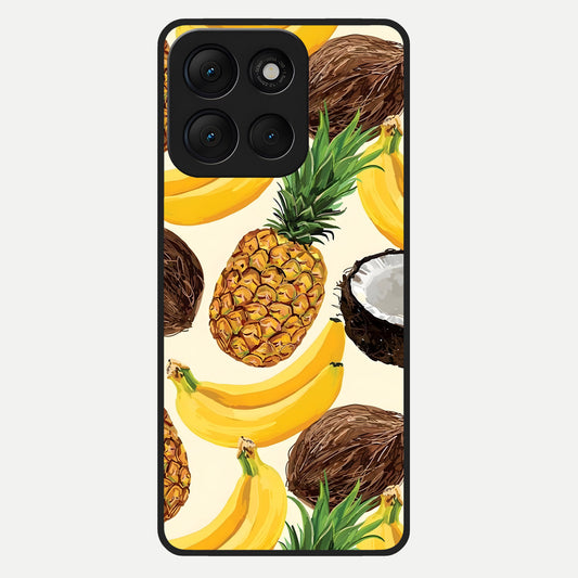  Tropical Fruit Mood Glass Case For Moto G86 Power back cover – full design glossy printed glass finish
