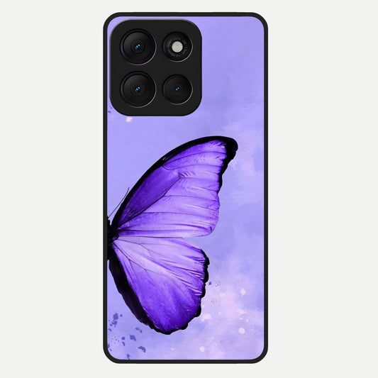  Violet Dream Wing Glass Case For Moto G86 Power back cover – full design glossy printed glass finish
