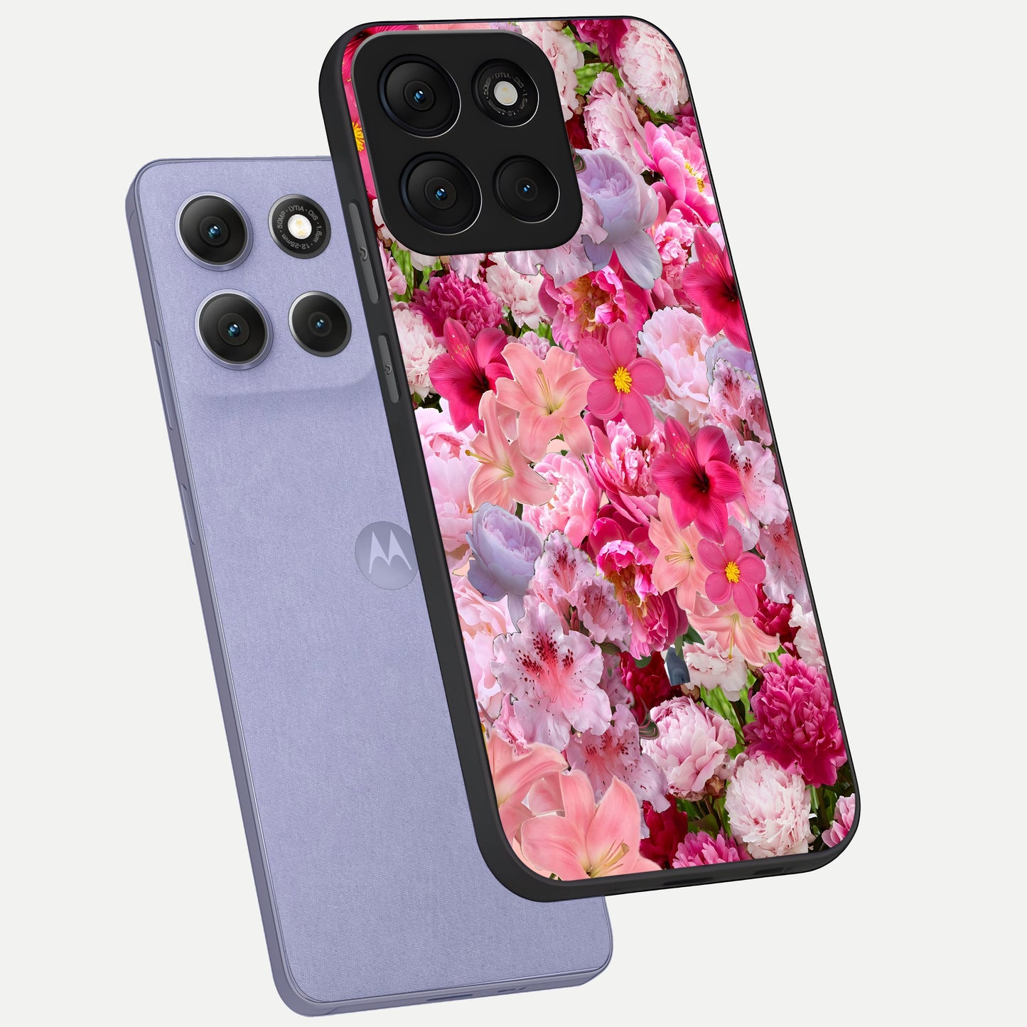  Bloom Crush Fantasy phone case For Moto G86 Power showing premium glass back cover with detailed artwork