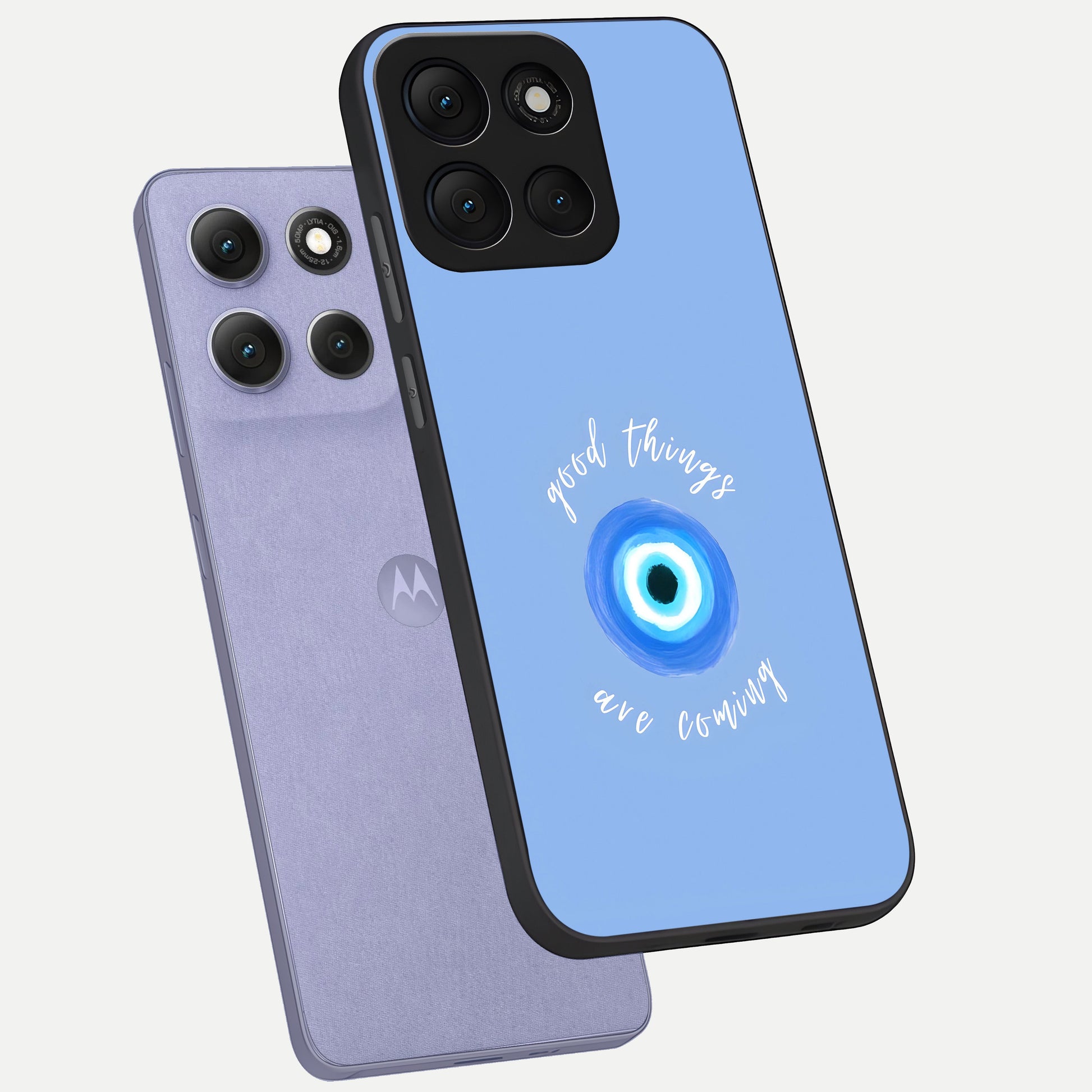  Bright Future Ahead phone case For Moto G86 Power showing premium glass back cover with detailed artwork