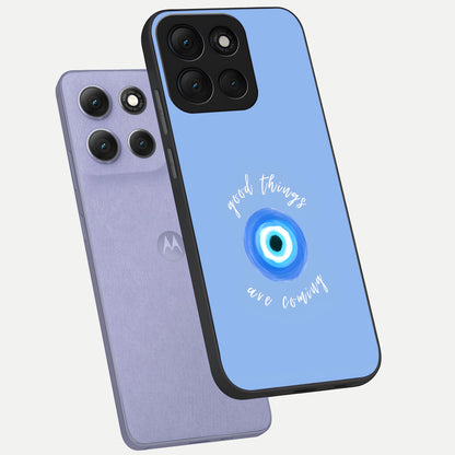 Bright Future Ahead phone case For Moto G86 Power showing premium glass back cover with detailed artwork