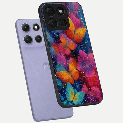  Butterfly Dream Mist phone case For Moto G86 Power showing premium glass back cover with detailed artwork