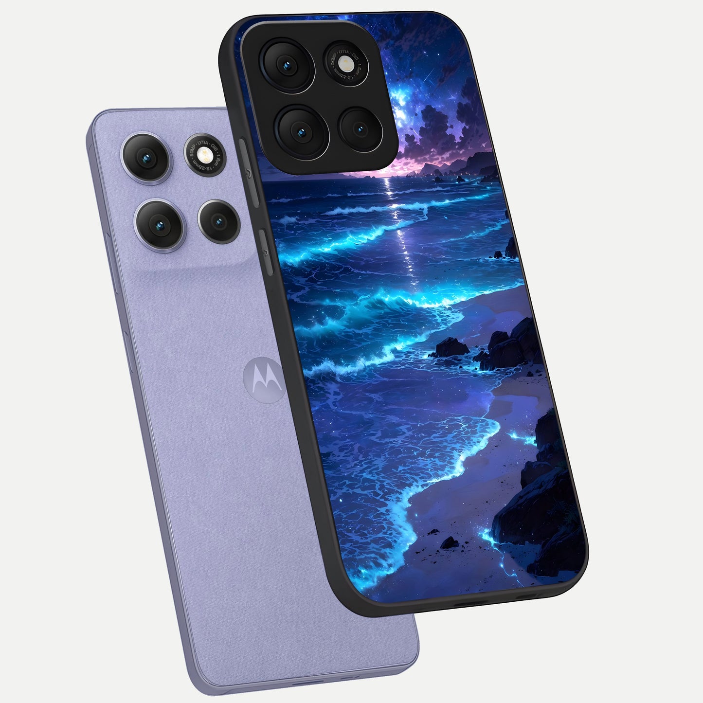  Classic Damn Look phone case For Moto G86 Power showing premium glass back cover with detailed artwork
