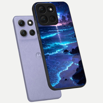  Classic Damn Look phone case For Moto G86 Power showing premium glass back cover with detailed artwork