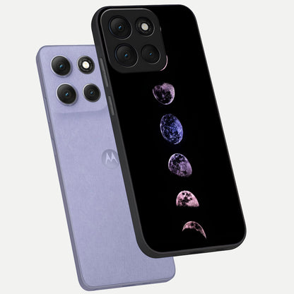  Crimson All Planets phone case For Moto G86 Power showing premium glass back cover with detailed artwork