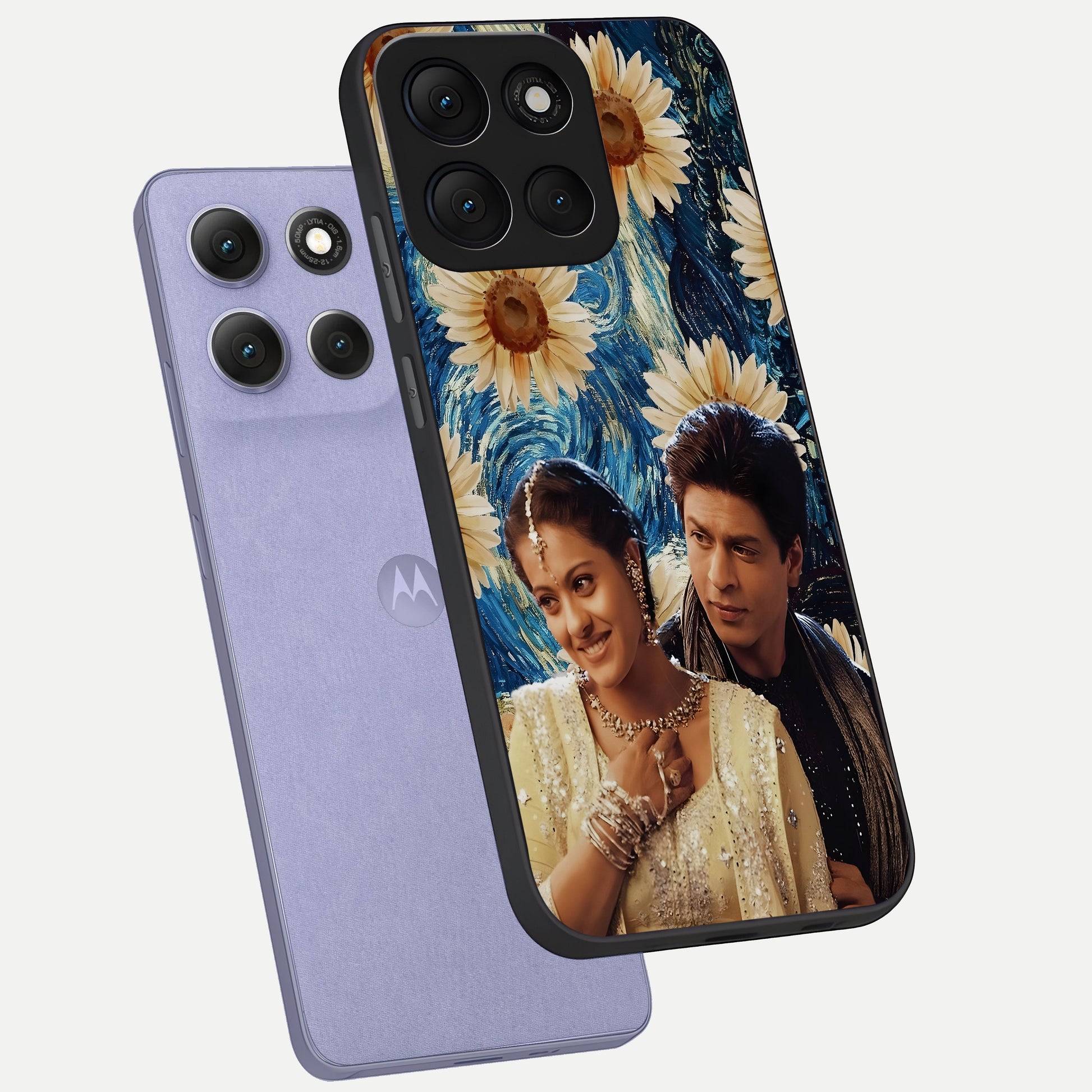  Eternal Love Story phone case For Moto G86 Power showing premium glass back cover with detailed artwork