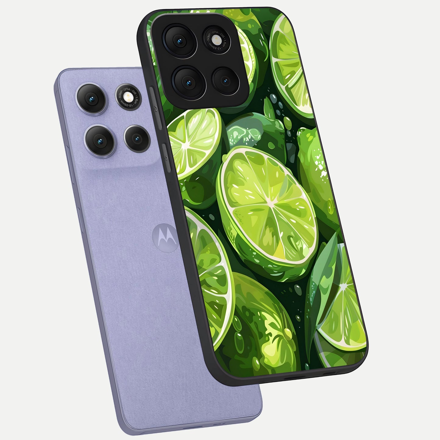  Green Kawasaki phone case For Moto G86 Power showing premium glass back cover with detailed artwork