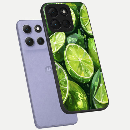  Green Kawasaki phone case For Moto G86 Power showing premium glass back cover with detailed artwork