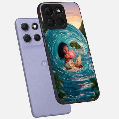  Heart of Ocean phone case For Moto G86 Power showing premium glass back cover with detailed artwork