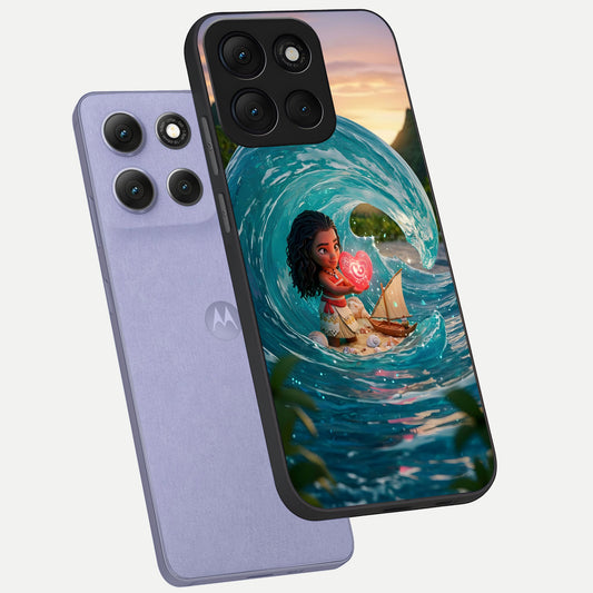  Heart of Ocean phone case For Moto G86 Power showing premium glass back cover with detailed artwork