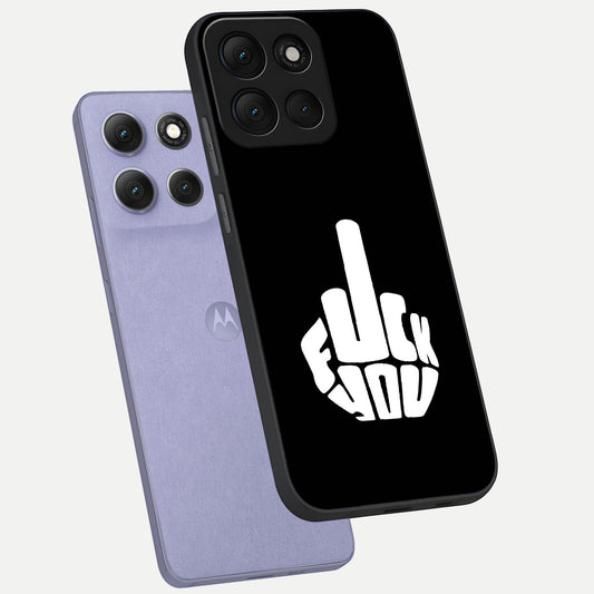  Rebel Mode On phone case For Moto G86 Power showing premium glass back cover with detailed artwork