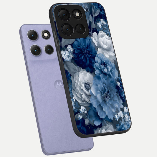  Royal Bloom Garden phone case For Moto G86 Power showing premium glass back cover with detailed artwork