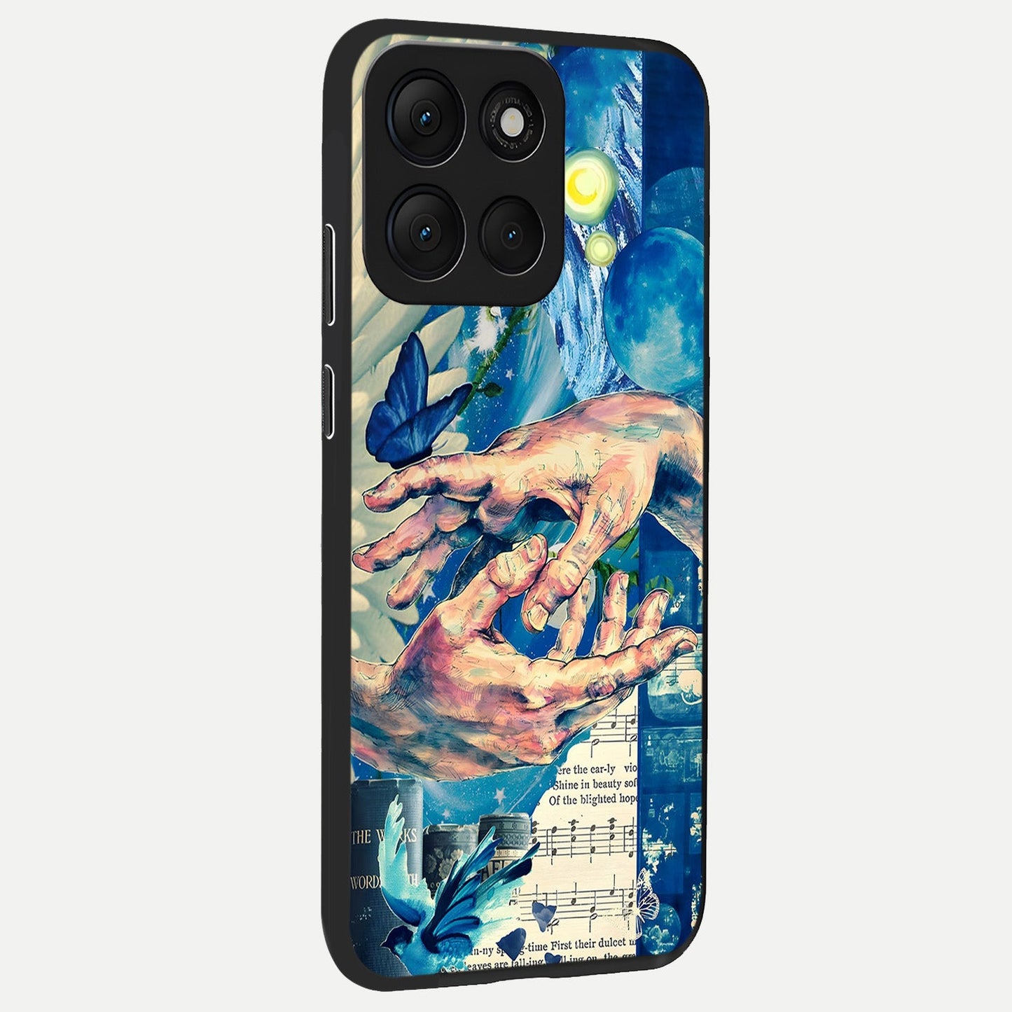  Aesthetic Divider back cover For Moto G86 Power slim fit glass case with vibrant aesthetic design