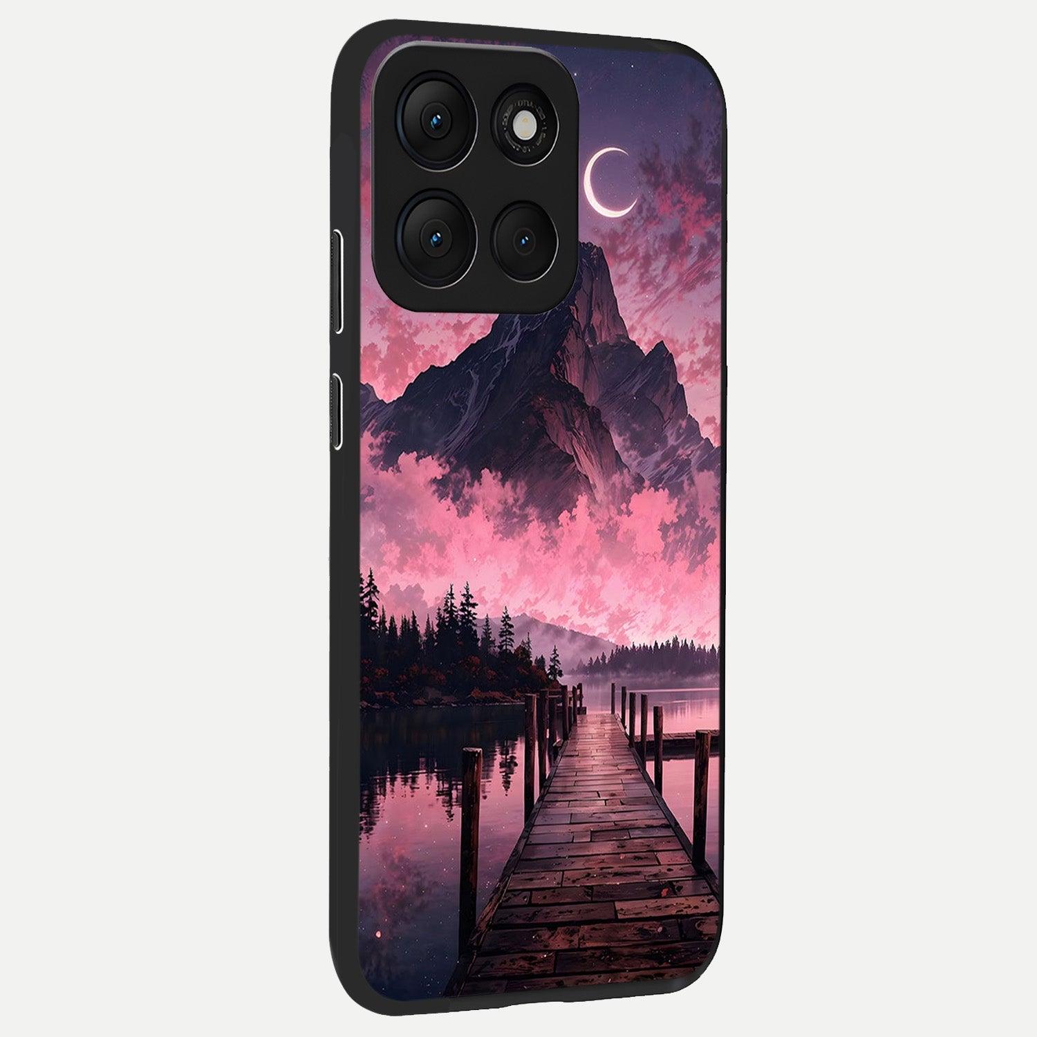  Beautiful Mountain View back cover For Moto G86 Power slim fit glass case with vibrant aesthetic design