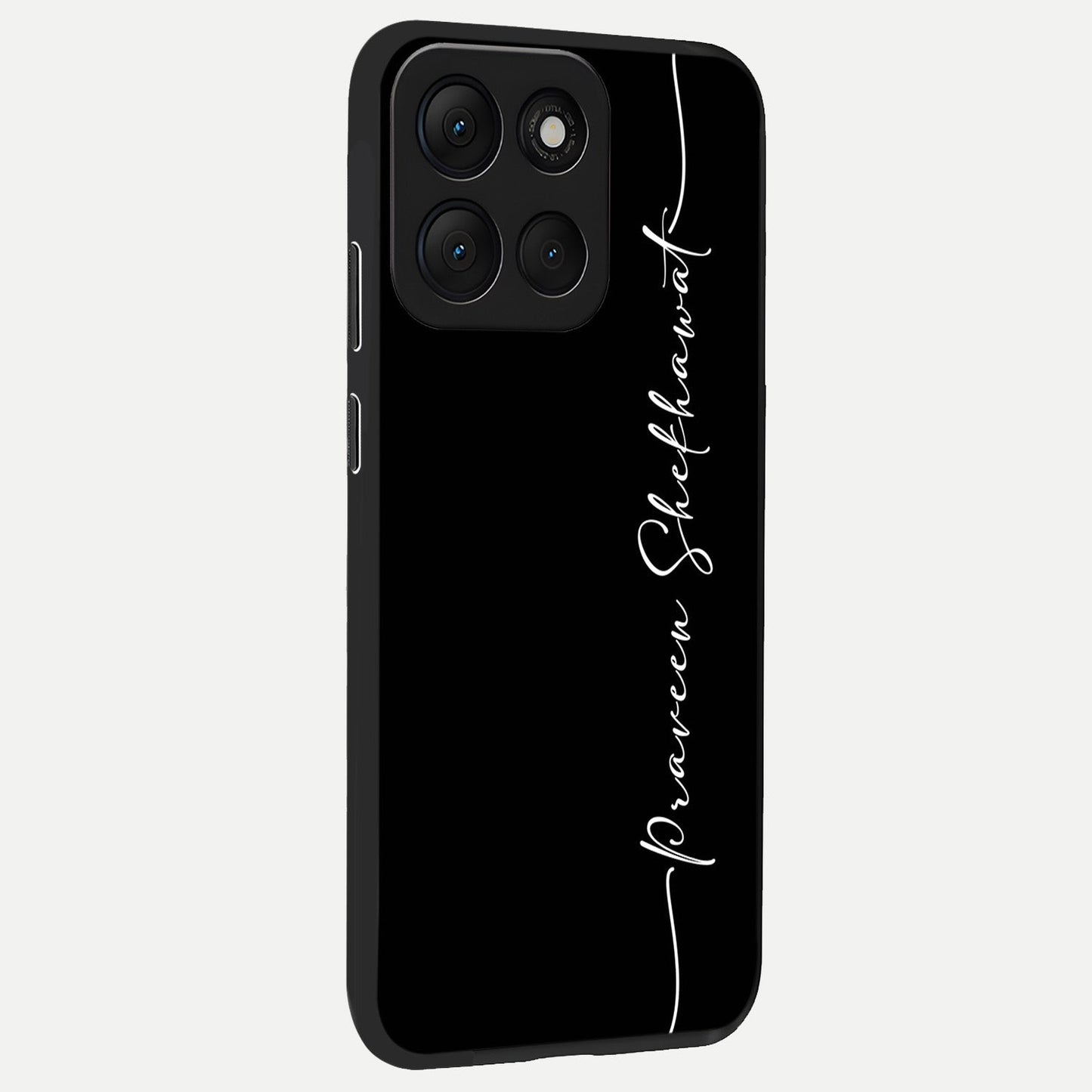  Black Tune Custom Name back cover For Moto G86 Power slim fit glass case with vibrant aesthetic design