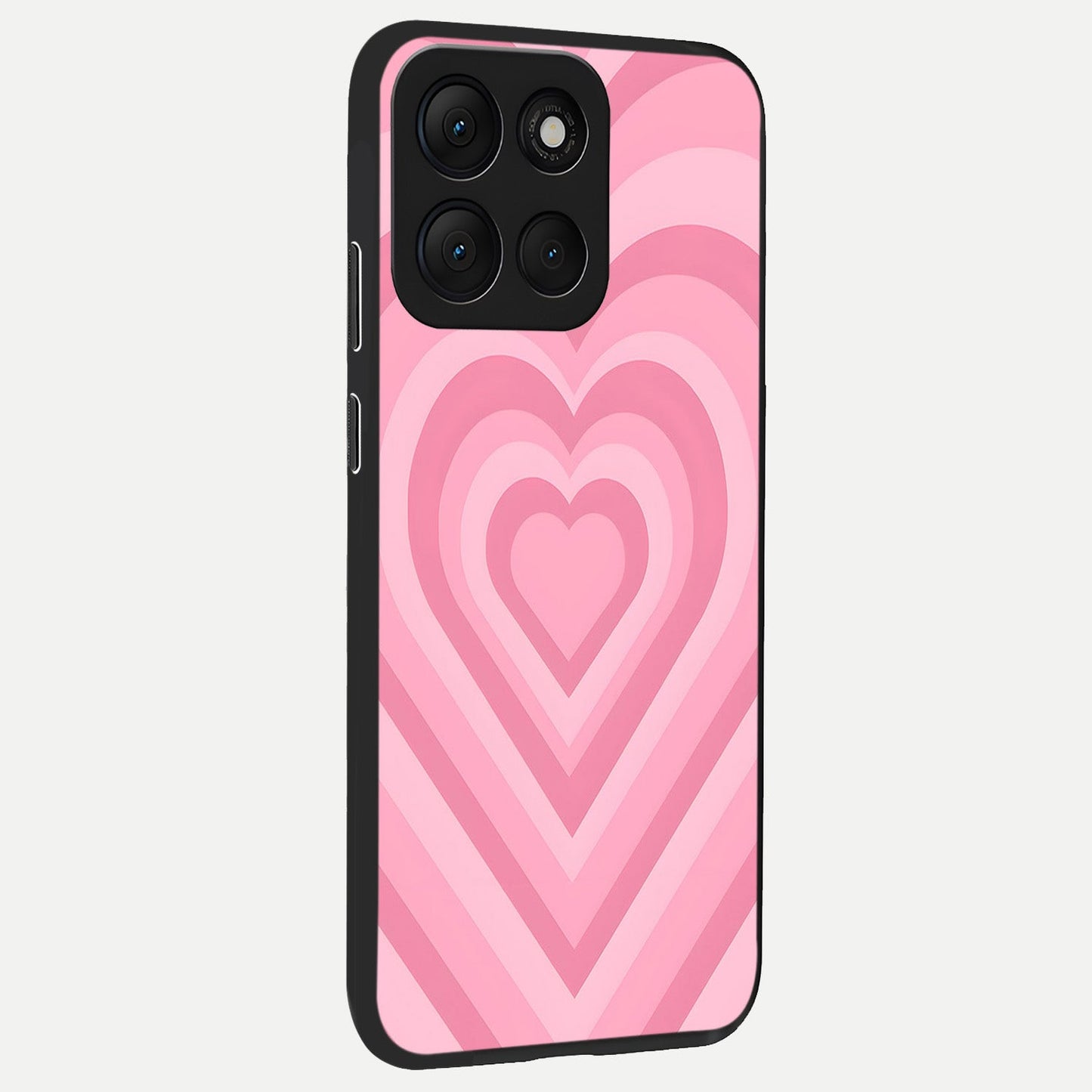  Blush Heart Waves back cover For Moto G86 Power slim fit glass case with vibrant aesthetic design