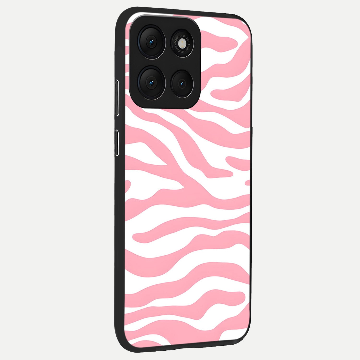  Blush Zebra Flow back cover For Moto G86 Power slim fit glass case with vibrant aesthetic design