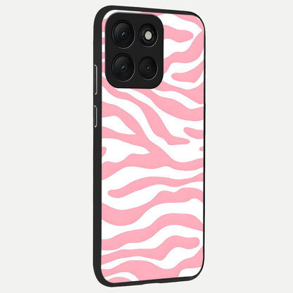  Blush Zebra Flow back cover For Moto G86 Power slim fit glass case with vibrant aesthetic design
