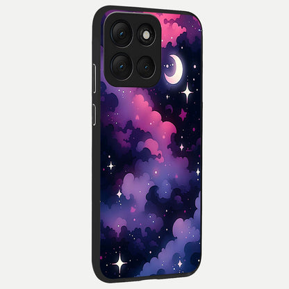  Celestial Moon Magic back cover For Moto G86 Power slim fit glass case with vibrant aesthetic design