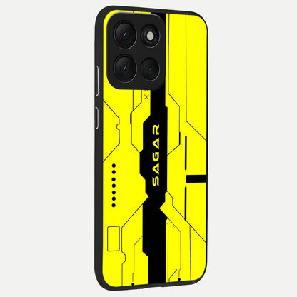  Circuit CYBERPUNK Custom Name back cover For Moto G86 Power slim fit glass case with vibrant aesthetic design