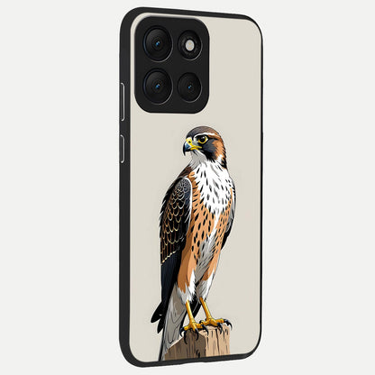  Clever Eagle back cover For Moto G86 Power slim fit glass case with vibrant aesthetic design