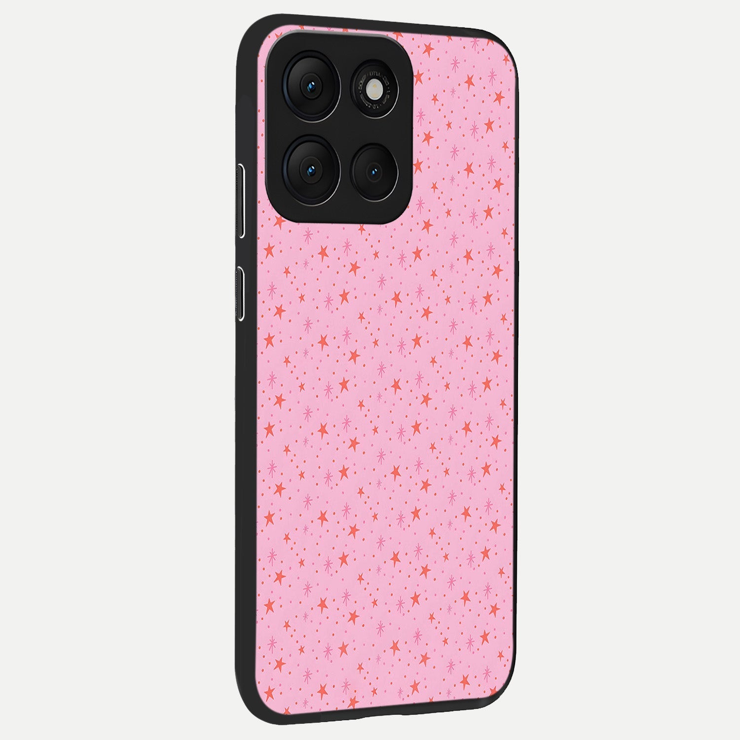  Cosmic Pink Sparkle back cover For Moto G86 Power slim fit glass case with vibrant aesthetic design