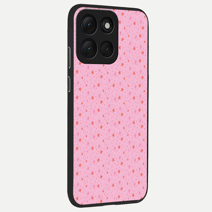  Cosmic Pink Sparkle back cover For Moto G86 Power slim fit glass case with vibrant aesthetic design