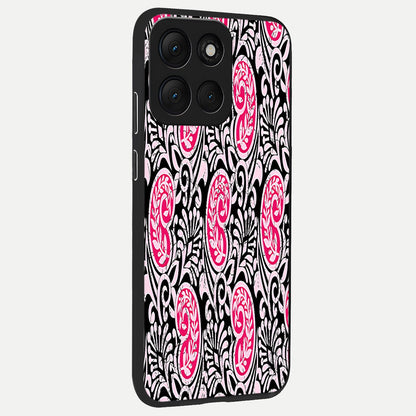  Crimson Paisley Charm back cover For Moto G86 Power slim fit glass case with vibrant aesthetic design