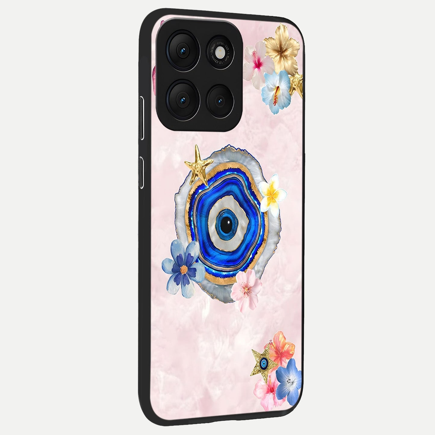  Divine Aura Bloom back cover For Moto G86 Power slim fit glass case with vibrant aesthetic design