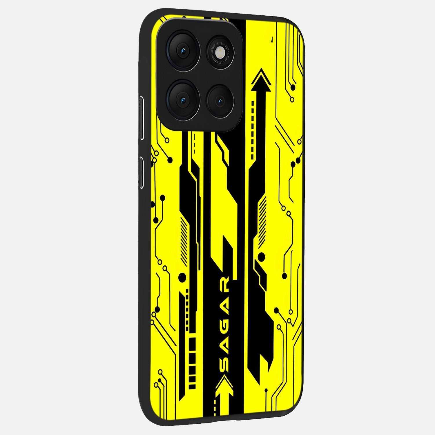  Electric Pulse CYBERPUNK Custom Name back cover For Moto G86 Power slim fit glass case with vibrant aesthetic design
