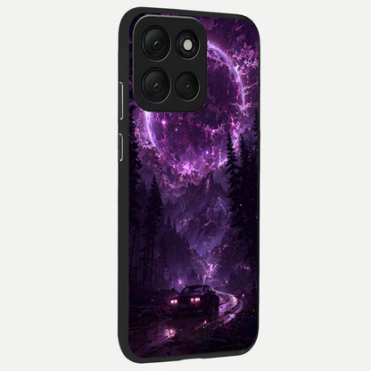  Eternal Cosmic Drive back cover For Moto G86 Power slim fit glass case with vibrant aesthetic design