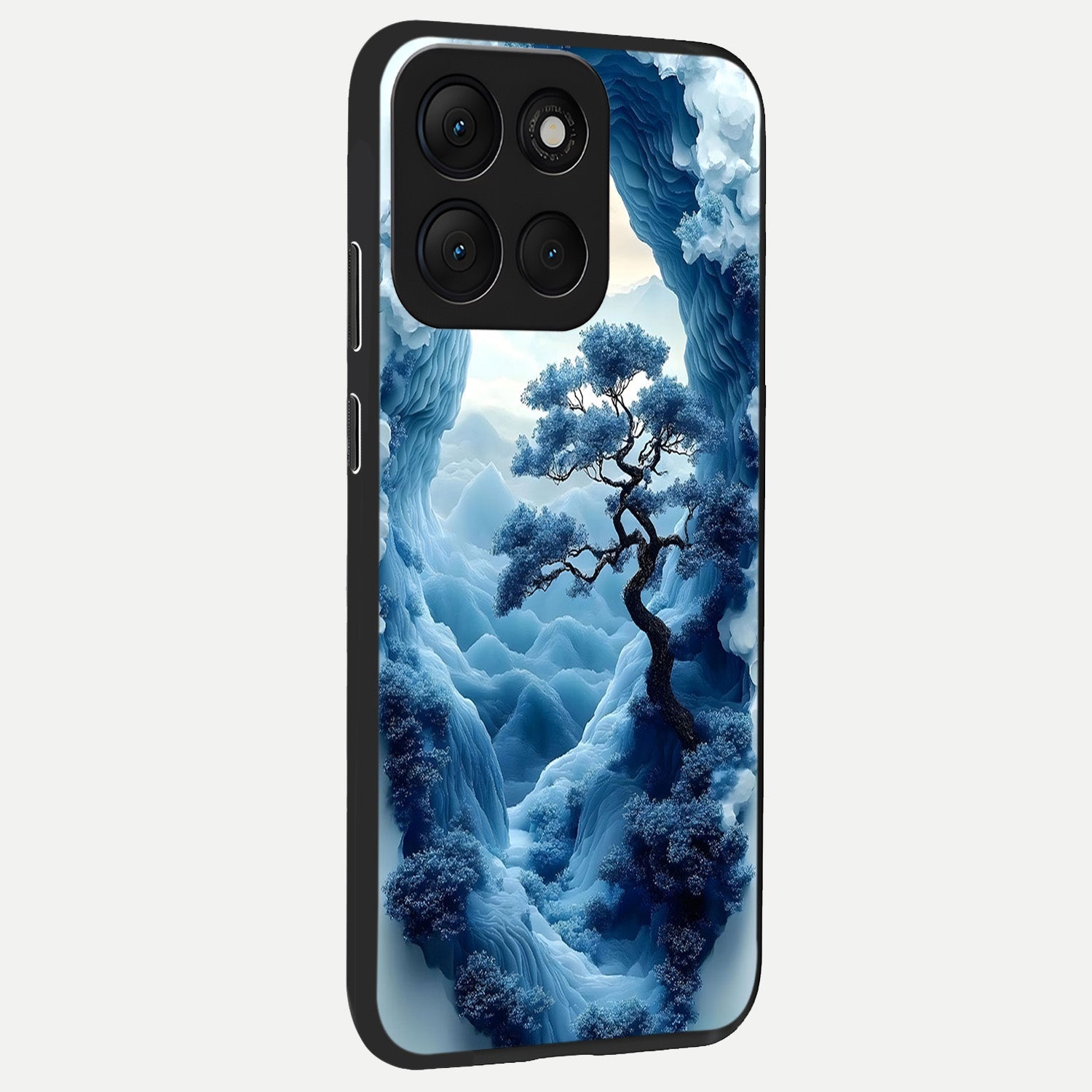 Frozen Serenity Gate back cover For Moto G86 Power slim fit glass case with vibrant aesthetic design