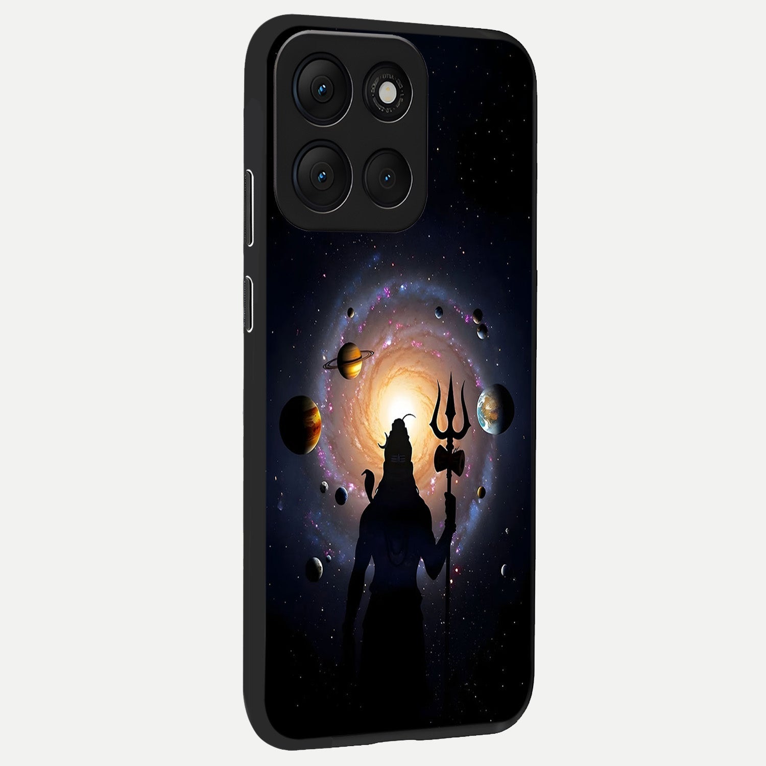  Galactic Shiva Vision back cover For Moto G86 Power slim fit glass case with vibrant aesthetic design