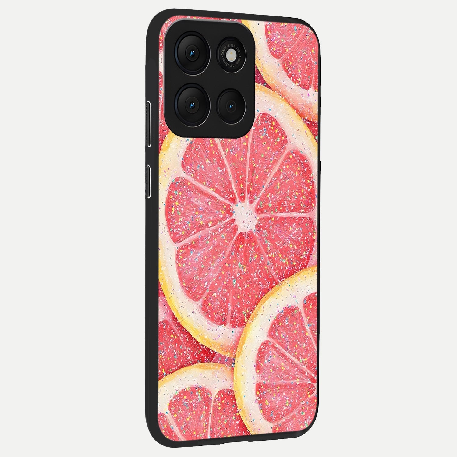  Glitter Grapefruit back cover For Moto G86 Power slim fit glass case with vibrant aesthetic design