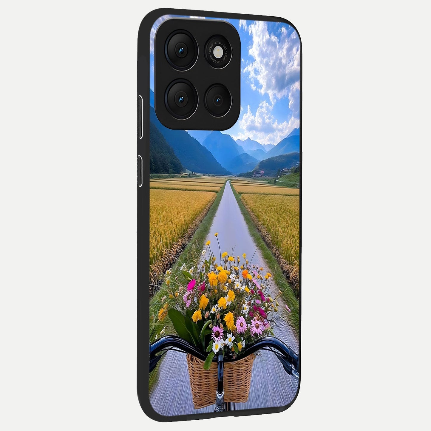  Golden Field Journey back cover For Moto G86 Power slim fit glass case with vibrant aesthetic design