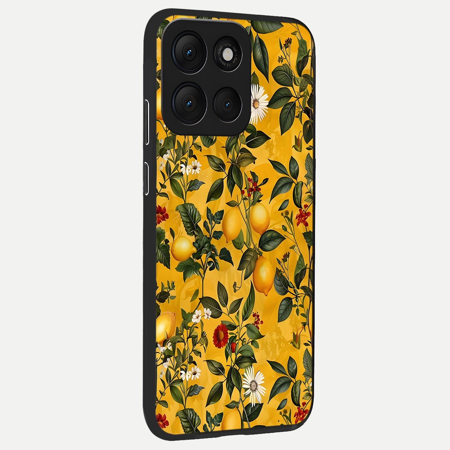  Golden Lemon Field back cover For Moto G86 Power slim fit glass case with vibrant aesthetic design
